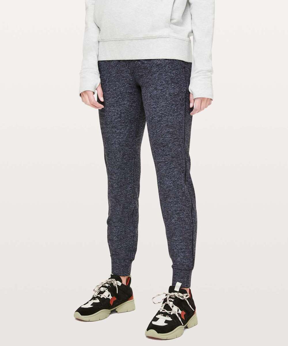 Lululemon Ready To Rulu Pant Jogger Sweatpants 29" Heathered Gatsby Blue / Black
